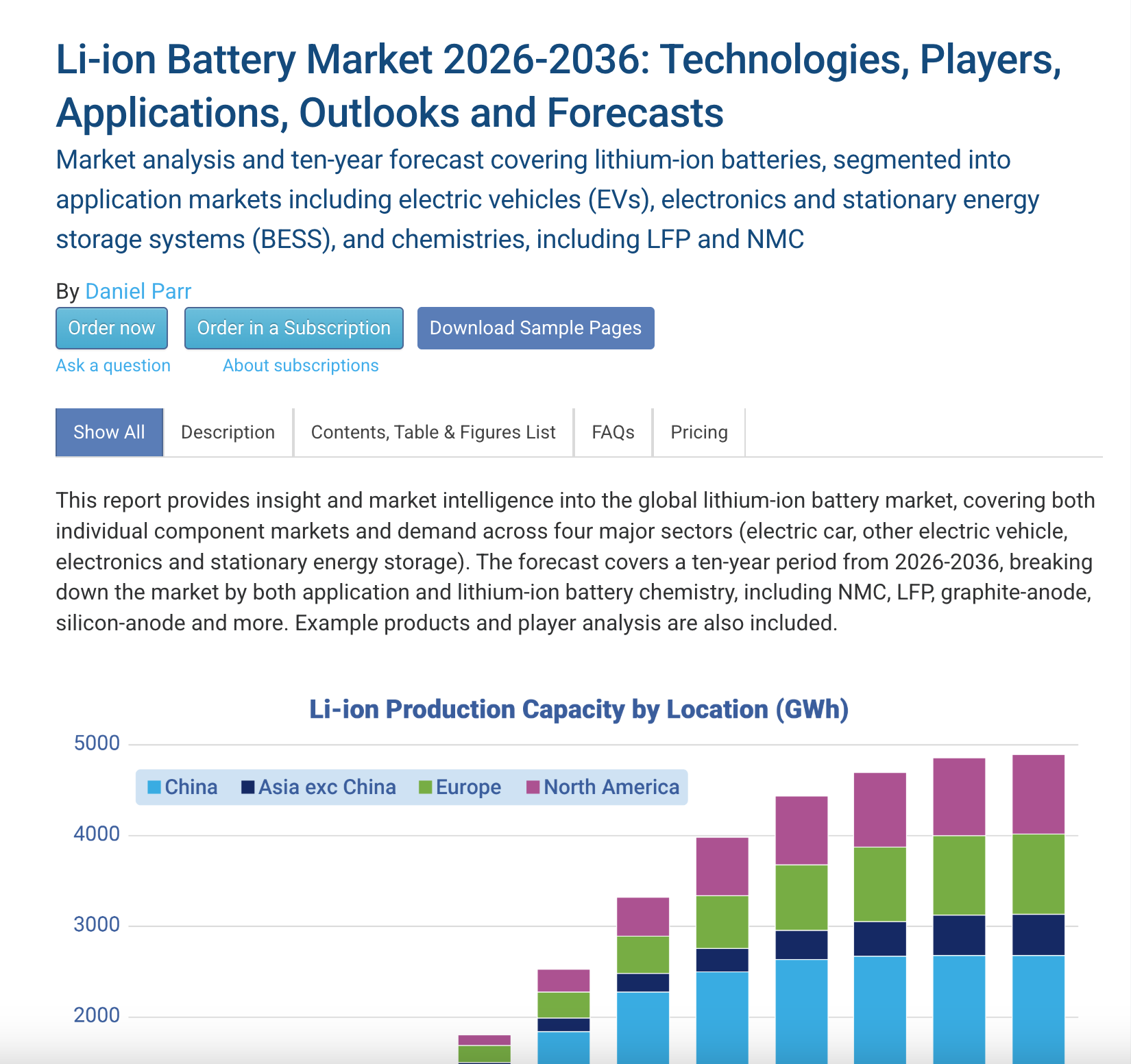 Global Lithium-Ion Battery Capacity to Reach 5.4 TWh by 2036, but Gigafactory Growth Cools, According to IDTechEx